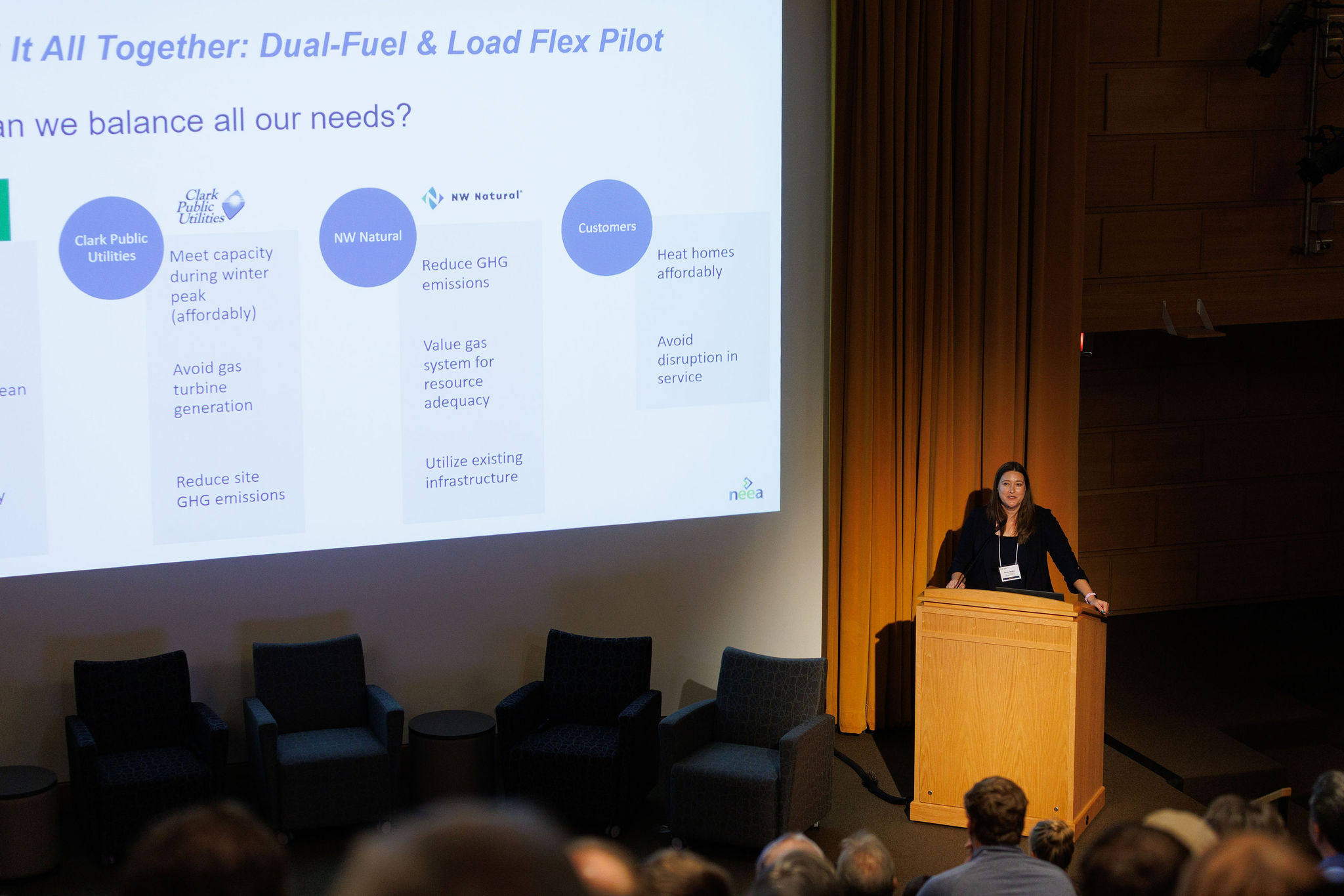 Becky Walker presenting