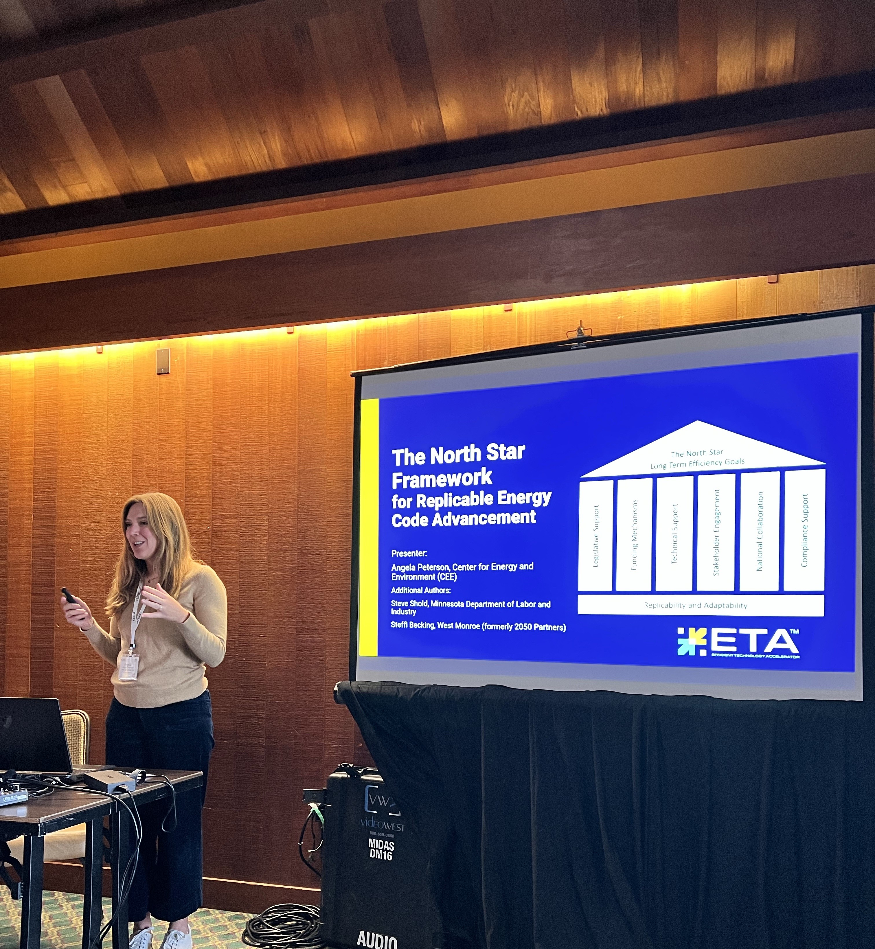 Angela Peterson presenting