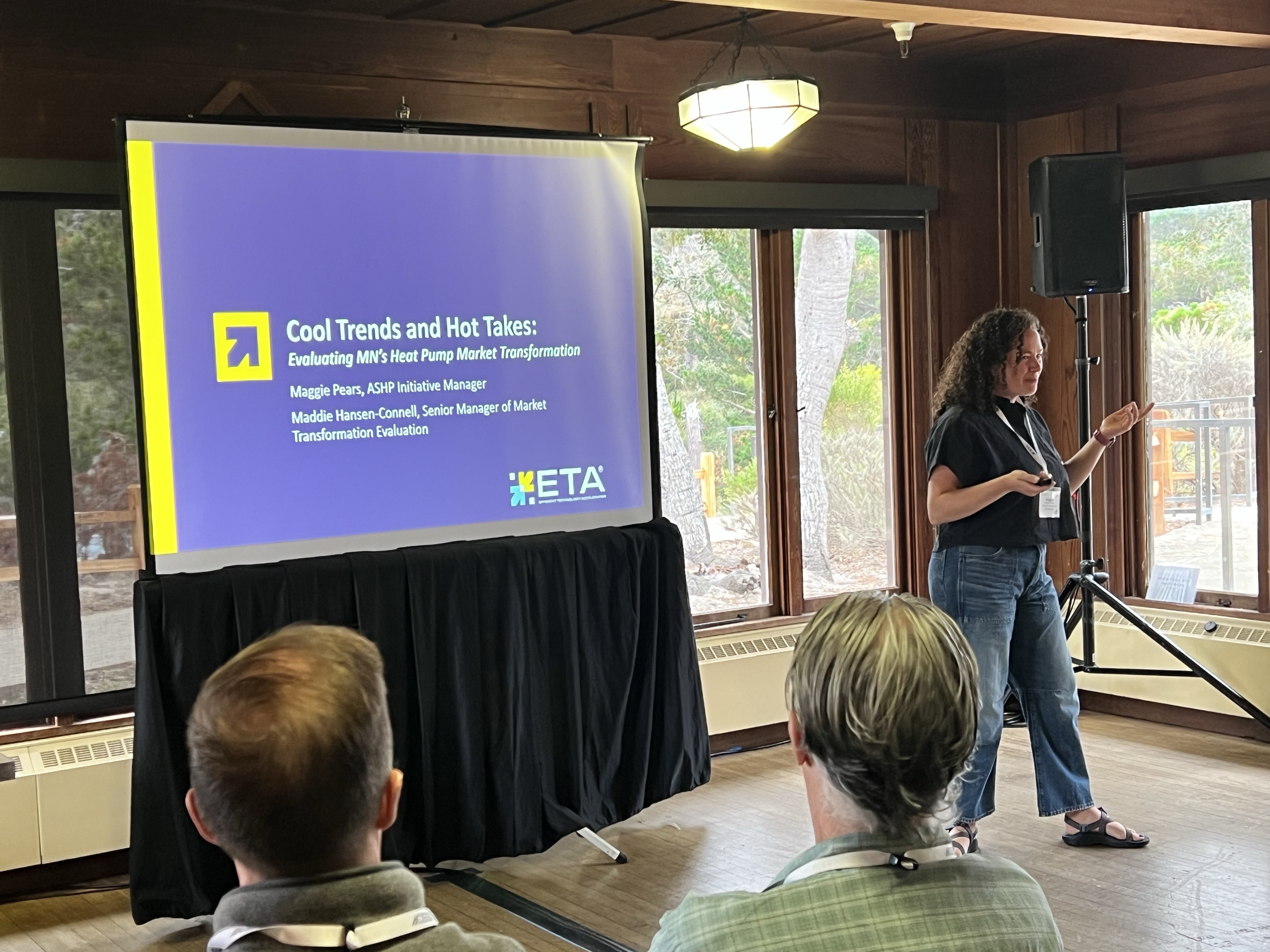 Maggie Pears presenting