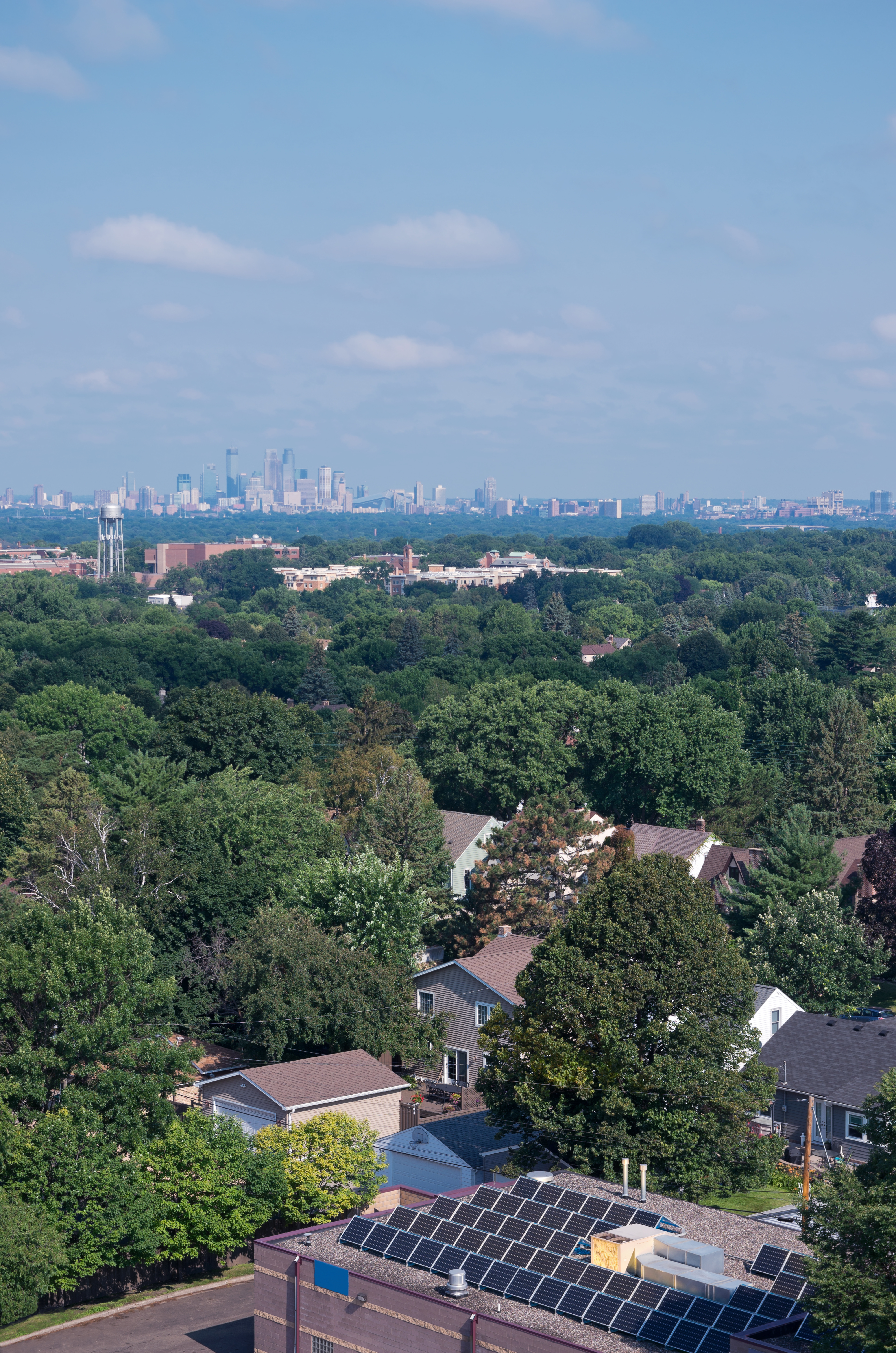 aerial view of Minneapolis