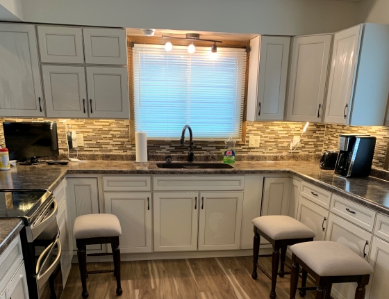 New cabinets in borrower's home