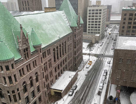 Hennepin County in the winter