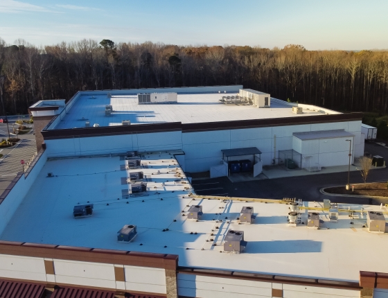 commercial building rooftop