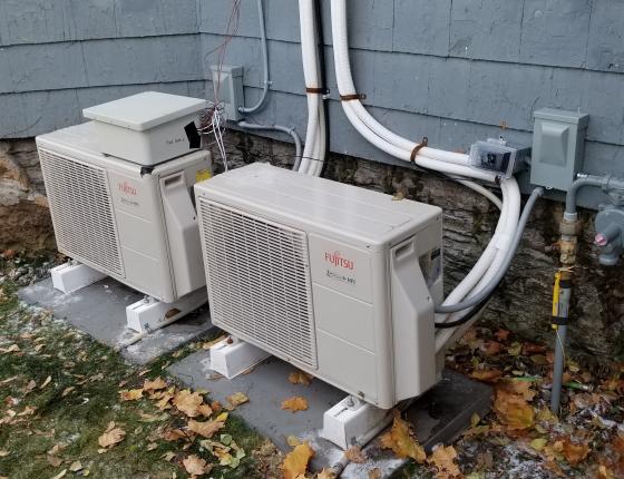 two heat pumps