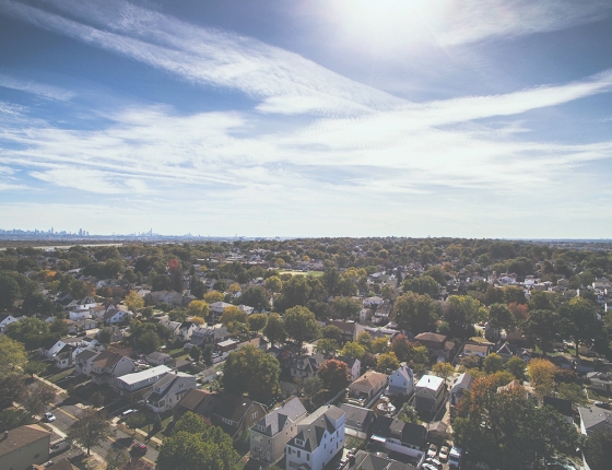 Neighborhood wide shot