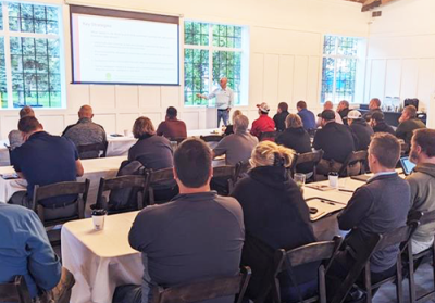 people at a training session