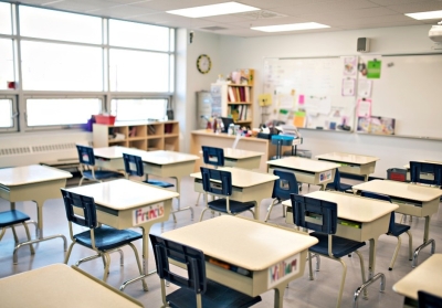 MPS classroom with new lighting