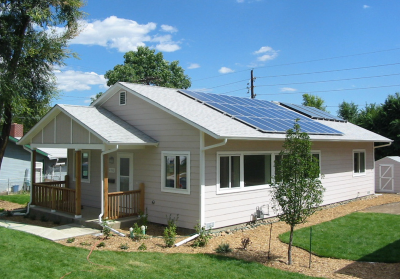 solar panels on home