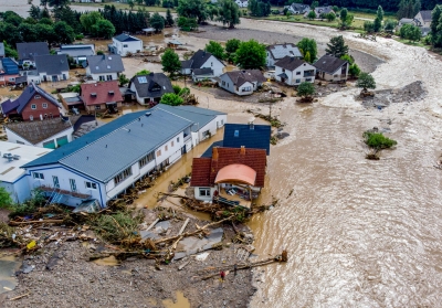 Germany flooding scene