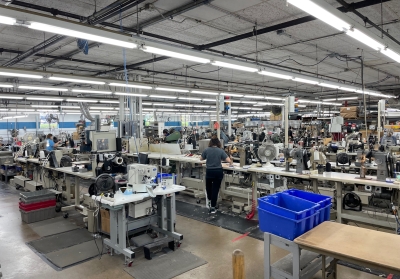 Production floor at Riedell Skates