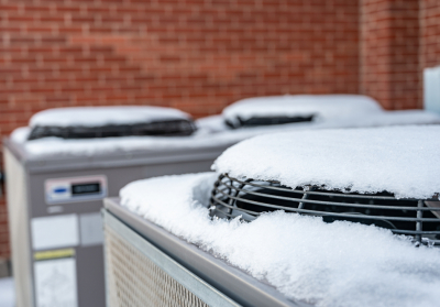 HVAC in snow