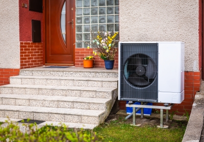 heat pump outside of home