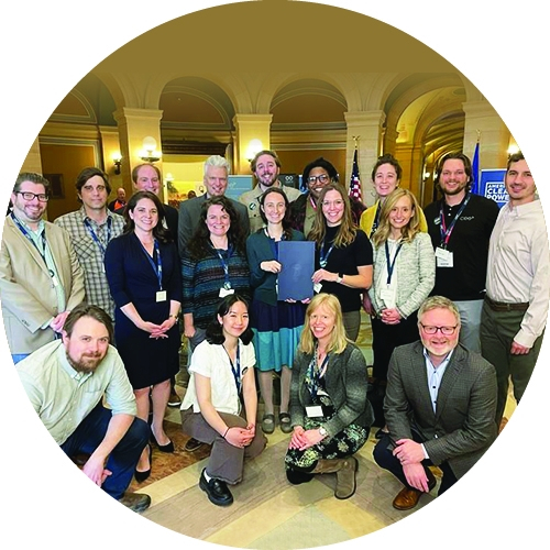 CEE policy team at a conference