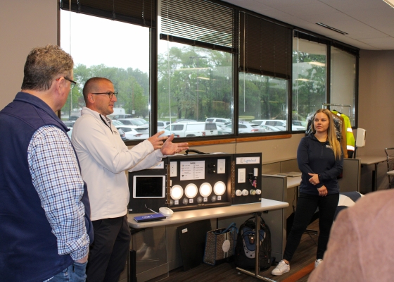 LLLC live demo at the training