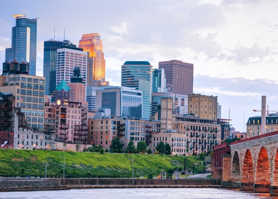 skyline of downtown Minneapolis