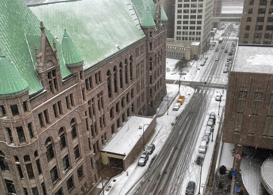 Hennepin County in the winter