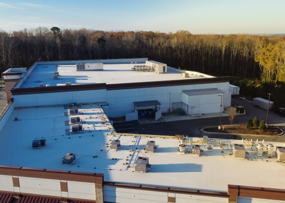 commercial building rooftop
