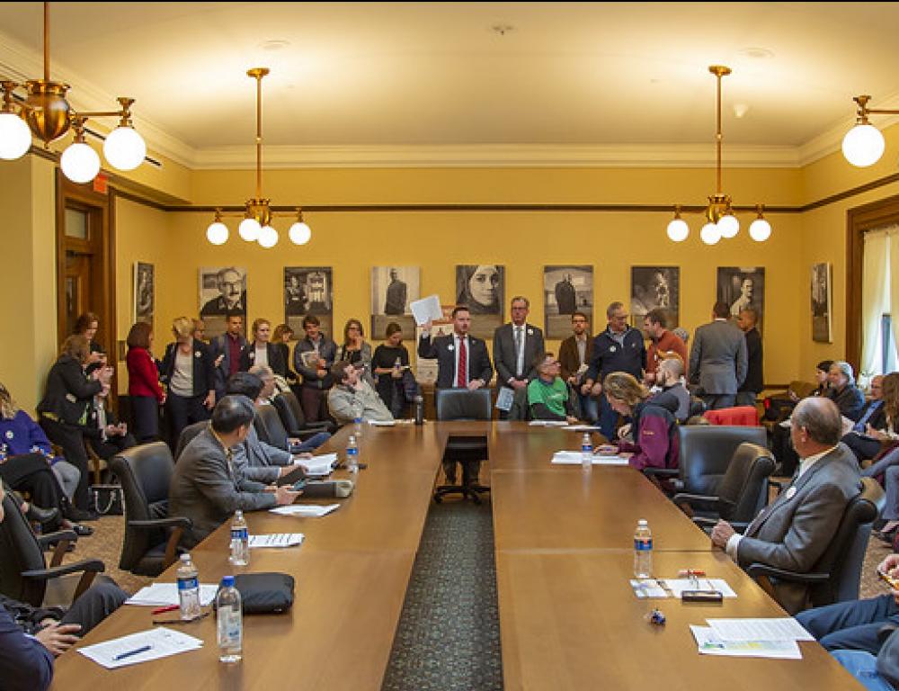 people sitting around a table