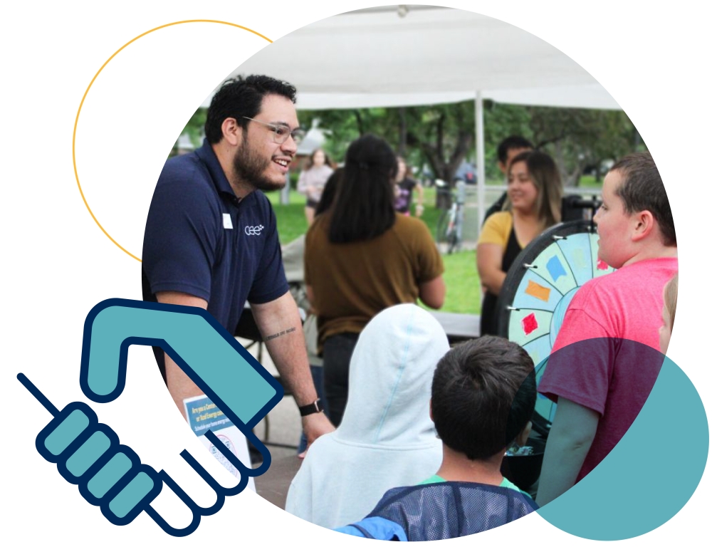 60+ community partnerships.
