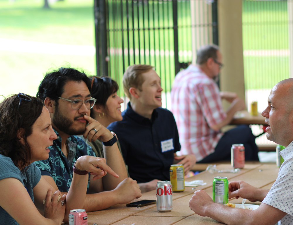 people at staff picnic 