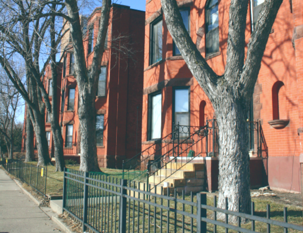 apartment buildings