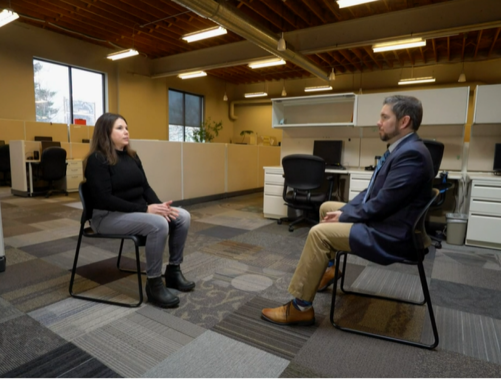 Stacy meeting with Kare11 anchor