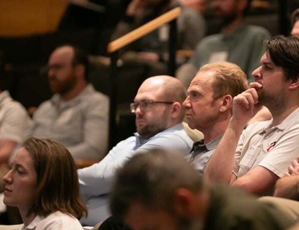 Audience members at the ETA Forum