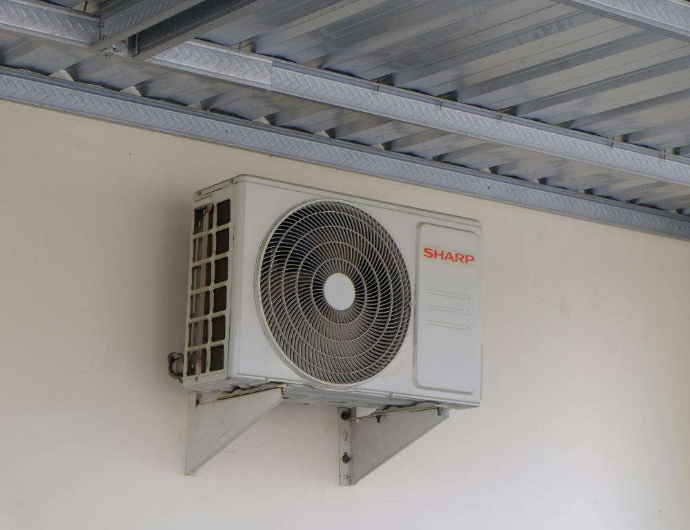 heat pump outside of home