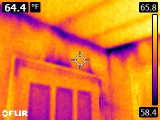 Infrared monitoring for air sealing in a HWR home
