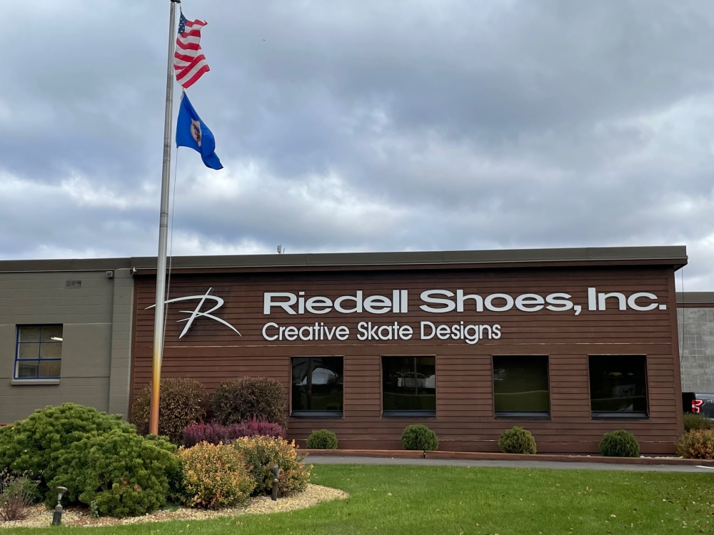 Outside of Ridell shoes