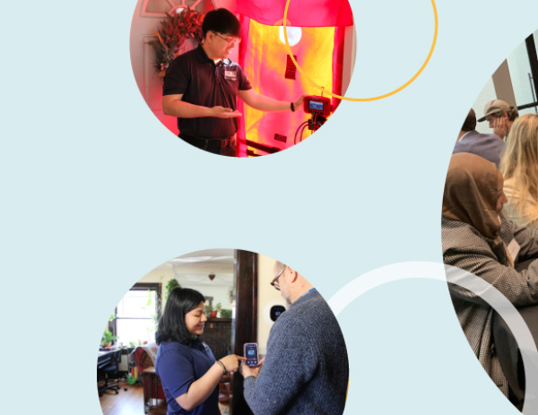 energy auditors and employees working
