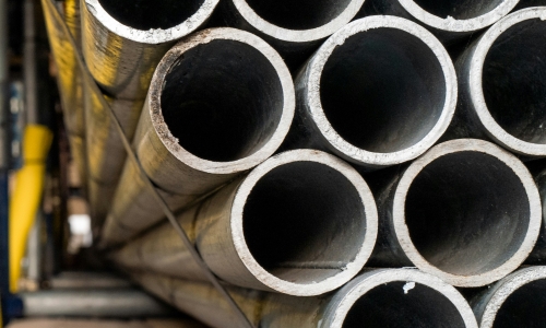 pipes at construction site