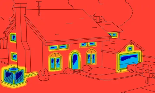 infrared home illustration 
