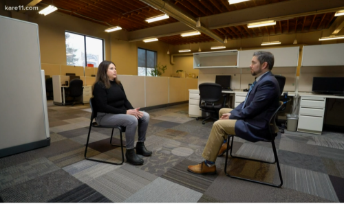 Stacy meeting with Kare11 anchor