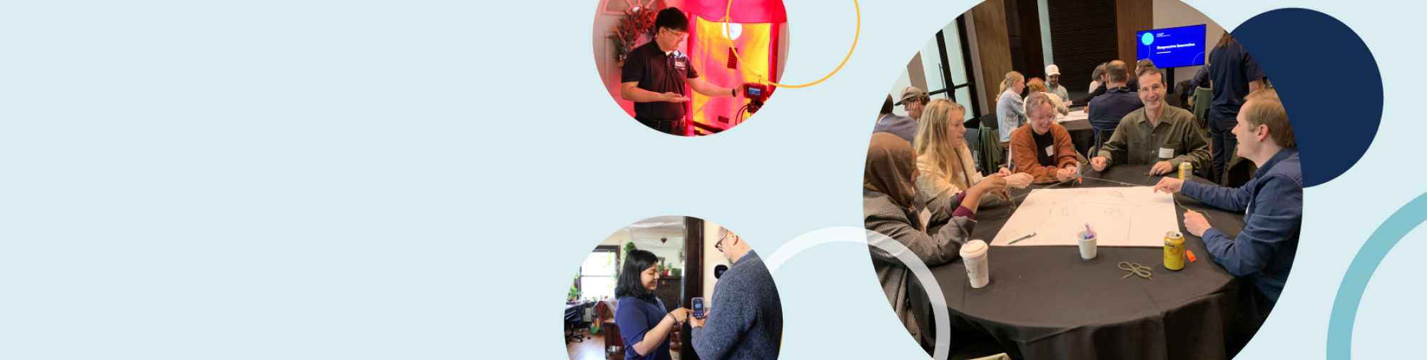 energy auditors and employees working