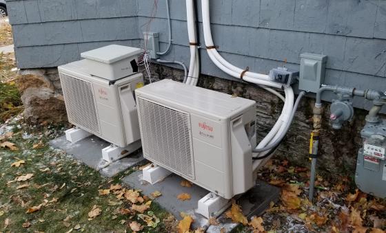 two heat pumps